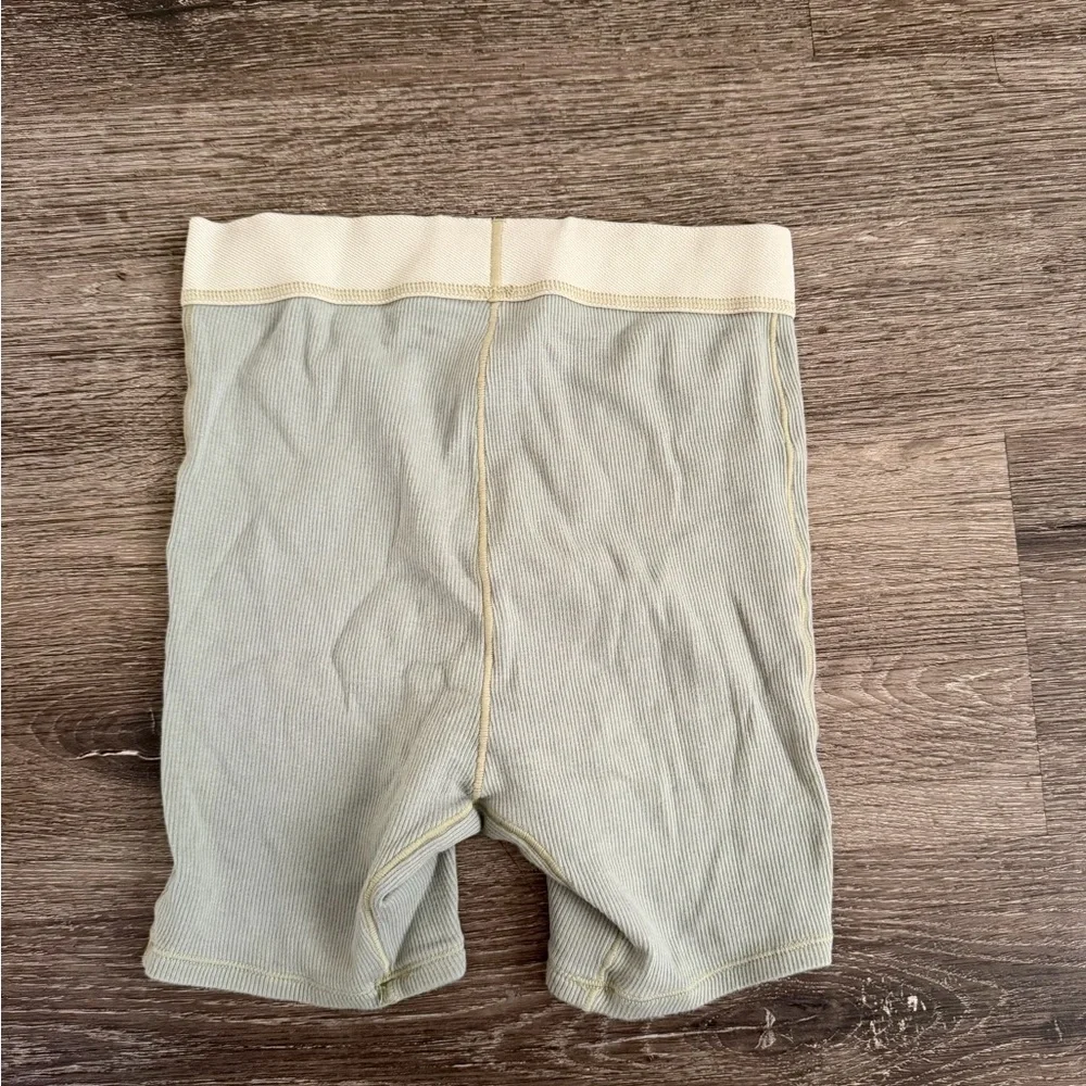 SKIMS Ribbed Blue Bike Shorts